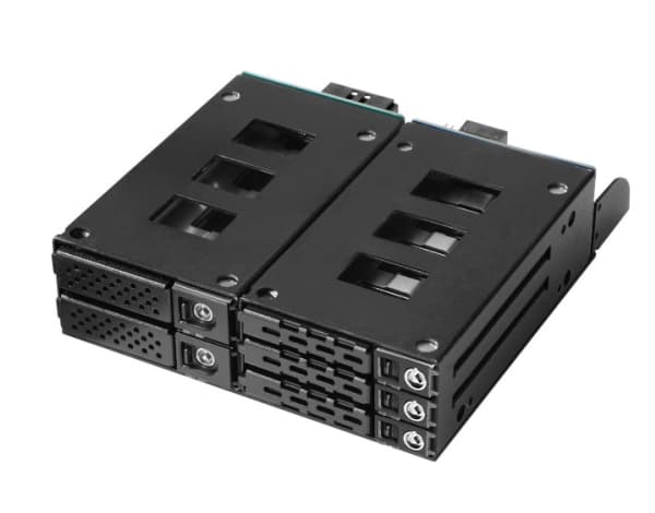 Jou Jye Computer JJ-N-2937NVME16, HDD/SSD-kabinett, 2.5", SAS, SAS-2, SAS-3, SATA, Serial ATA II, Serial ATA III, 12 Gbit/s, Svart
