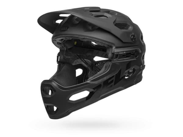 Bell Helmets Super 3R Mips, Heldekkende hjelm, Hard overflate, Hjelmvisir