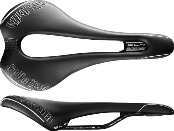 SELLE ITALIA Saddle SELLE ITALIA SLR TM SUPERFLOW S (id match - S3) managanese tube 7, duro-tek, black (NEW)