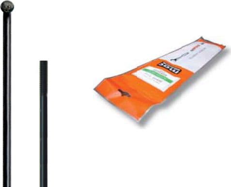 Cn Spoke CNSPOKE MAC14 2.0-2.0-2.0 ekrar i rostfritt stål 266mm sort 72st - CN-MAC14-266C