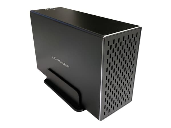 LC-Power LC-35U3-RAID-2, HDD-hölje, 3.5", SATA, Serial ATA II, Serial ATA III, 5 Gbit/s, USB-anslutning, Svart
