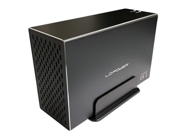 LC-Power LC-35U3-RAID-2, HDD-hölje, 3.5", SATA, Serial ATA II, Serial ATA III, 5 Gbit/s, USB-anslutning, Svart Svart