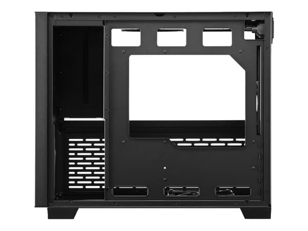 Sharkoon MS-Z1000 - microATX - sidepanel med vindue (hærdet glas) - ingen strømforsyning (ATX) - sort - USB/Lyd