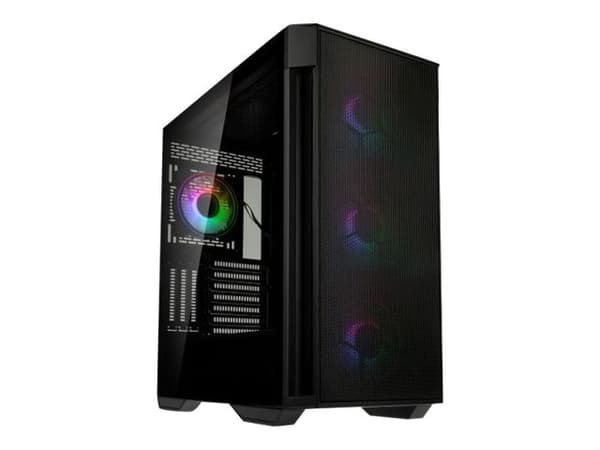 Kolink Observatory Z Mesh ARGB - Mid tower - utökad ATX - genomskinlig sidopanel (härdat glas) - ingen strömförsörjning (ATX) - svart - USB/ljud Svart