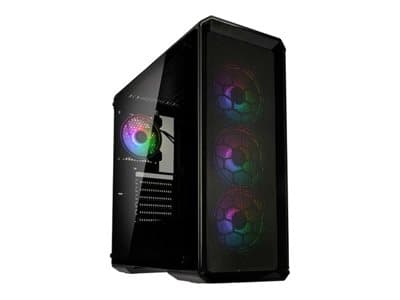 Kolink Levante V2 - Mid tower - ATX - sidepanel med vindu (herdet glass) - ingen strømforsyning (ATX) - svart - USB/lyd Gjennomsiktig, Sort