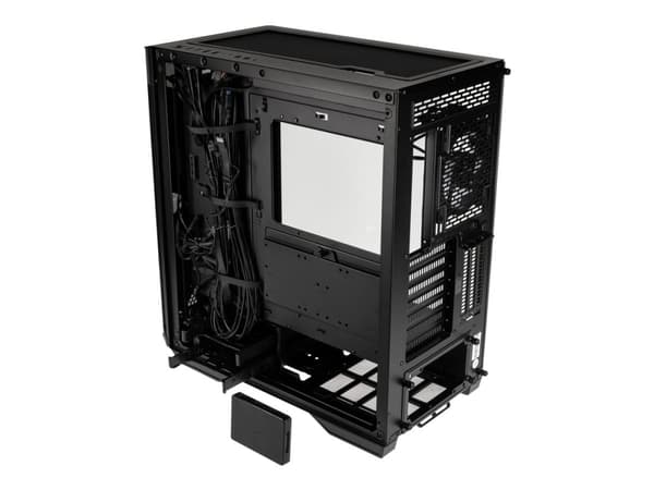 Kolink Observatory Z - Mid tower - utökad ATX - genomskinlig sidopanel (härdat glas) - ingen strömförsörjning (ATX) - svart - USB/ljud