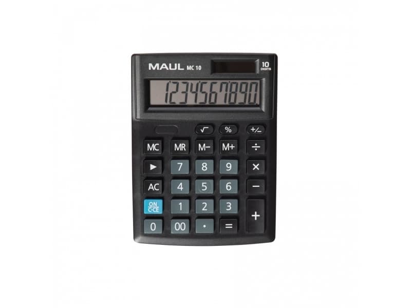 MAUL MC 10, Ficka, Display, 10 siffror, 1 linjer, Batteri, Svart