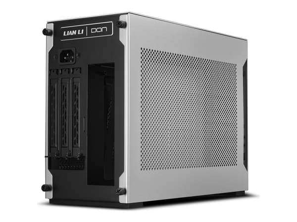 Lian Li A4-H20 A4 - Liten boks - mini-ITX - ingen strømforsyning - sølv, matt svart - USB/lyd