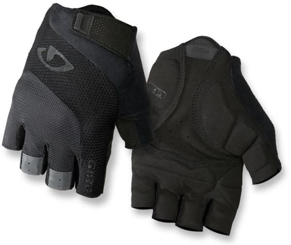 Giro Bravo Gel Glove, Fingerløse hansker, |Sykling, Hankjønn, Sort, S, Monokromatisk