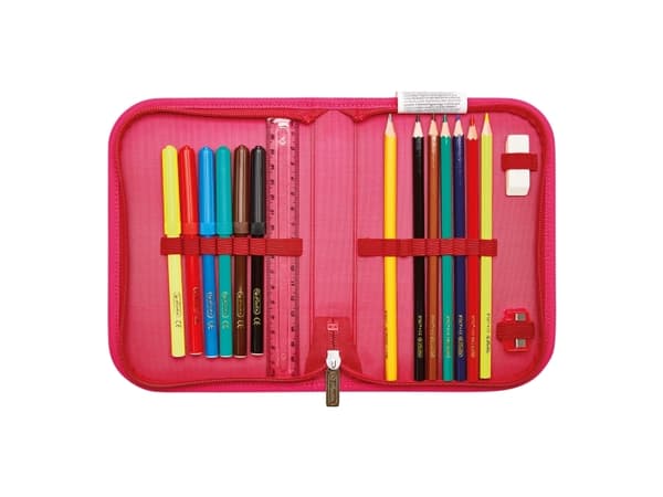 Herlitz UltraLight Plus Sweet Hearts, Pencil pouch, Sportsbag, Pennal, Skolesekk, Jente, Barneskole, Ryggsekk, 15 l, Forlomme, Sidelomme