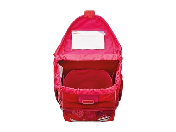 Herlitz UltraLight Plus Sweet Hearts, Pencil pouch, Sportsbag, Pennal, Skolesekk, Jente, Barneskole, Ryggsekk, 15 l, Forlomme, Sidelomme