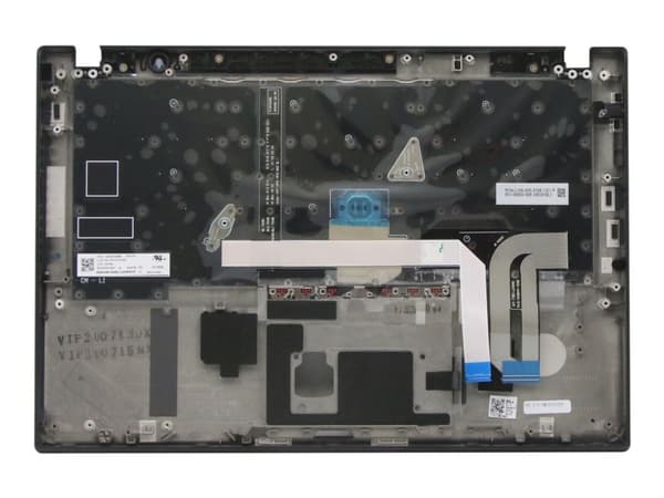 Lite-On - Ersättningstangentbord för bärbar dator - bakgrundsbelyst - spansk - svart - med övre skydd - för ThinkPad T14s Gen 1 20T0, 20T1