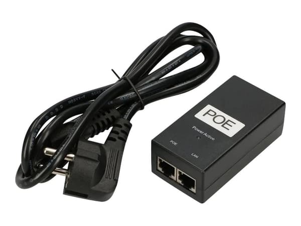 Extralink POE-24-24W - Strøminjektor - AC 100-240 V - 24 watt Sort