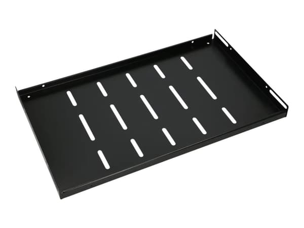 Extralink - Hylla för rack - 300 mm - svart - 1U - 19"