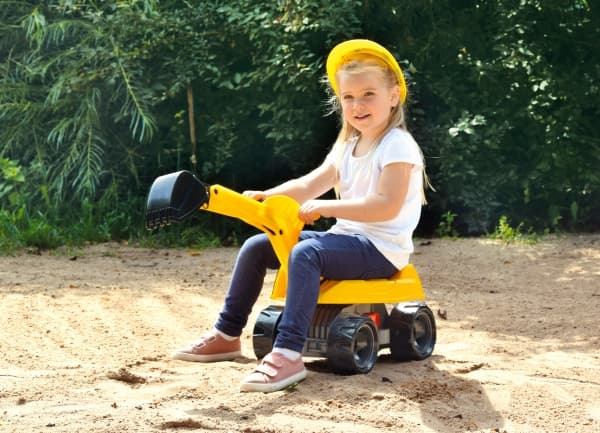 Lena GIGA TRUCKS Excavator PRO, 3 År, 4 hjul, Plast, Stål, Svart, Gul