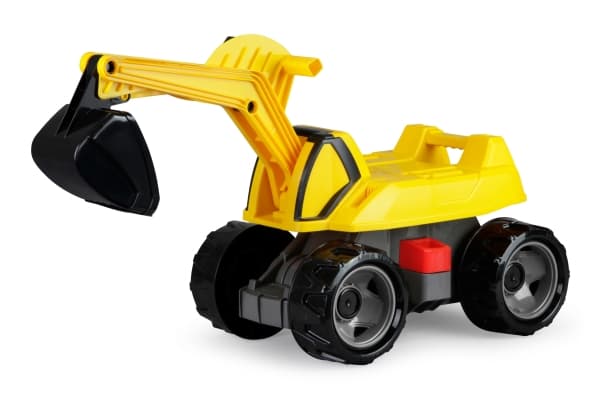 Lena GIGA TRUCKS Excavator PRO, 3 År, 4 hjul, Plast, Stål, Svart, Gul
