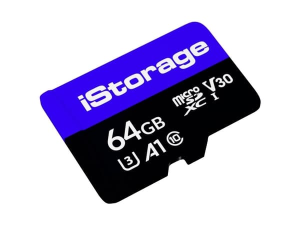 iStorage microSD-kort 64GB, 64 GB, MicroSDXC, Klass 10, UHS-III, 100 MB/s, 95 MB/s