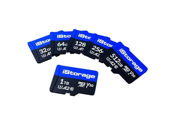 iStorage microSD-kort 64GB, 64 GB, MicroSDXC, Klass 10, UHS-III, 100 MB/s, 95 MB/s
