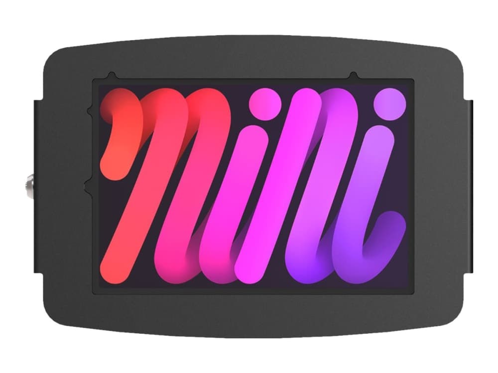 Compulocks iPad Mini 8.3" Space Enclosure Wall Mount - Hölje - för surfplatta - låsbar - höggradig aluminium - svart - väggmonterbar, bänkskiva - för