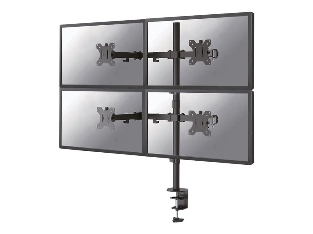 Neomounts by Newstar FPMA-D550D4BLACK fäste och ställ till bildskärm 81,3 cm (32") Klämma/Genomgående skruv Svart