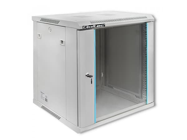 Qoltec - Räkkikaappi - grå - 12U - 19"