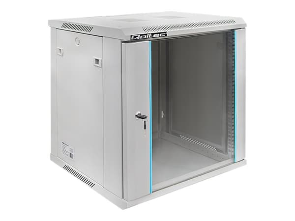 Qoltec - Rack skåp - grå - 12U - 19"