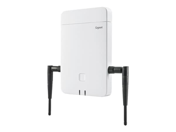 Gigaset N870E IP Pro - Trådløs telefonbasestasjon / VoIP telefonbasestasjon - IP-DECT\GAP\pnCAP - treveis anropskapasitet - SIP, RTCP, RTP, SRTP, SDP Hvit