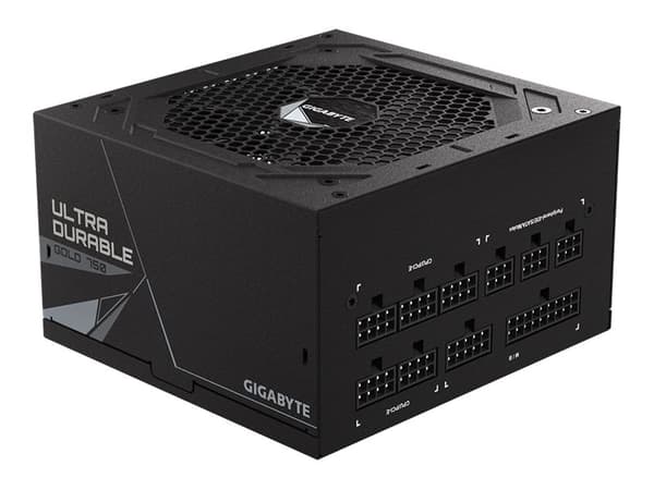 Gigabyte UD750GM - Strømforsyning (intern) - ATX12V 2.31/ EPS12V - 80 PLUS Gold - AC 100-240 V - 750 watt - aktiv PFC Sort