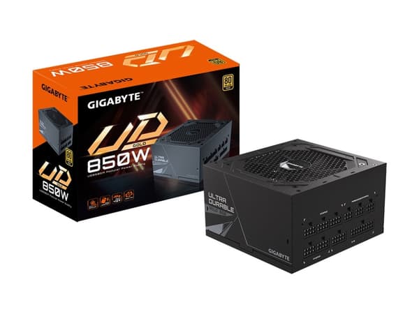 Gigabyte UD850GM - Strømforsyning (intern) - ATX12V 2.31/ EPS12V - 80 PLUS Gold - AC 100-240 V - 850 Watt - aktiv PFC