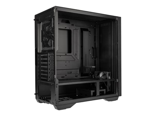 Kolink Stronghold Prime - Mid tower - utökad ATX - genomskinlig sidopanel (härdat glas) - ingen strömförsörjning (ATX) - svart - USB/ljud