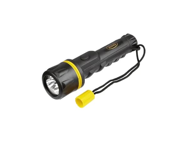 RING LED-taskulamppu kumi musta, Keltainen