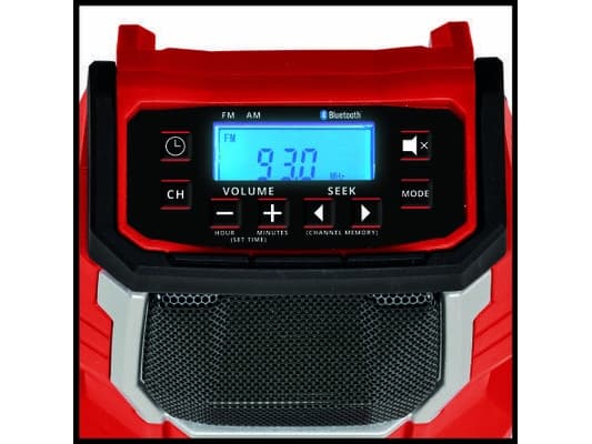 Einhell TC-RA 18 Li BT, Bærbar, Digitaalinen, AM,FM, 87,5 - 108 Mhz, 522 - 1620 kHz, LCD-näyttö - SOLO
