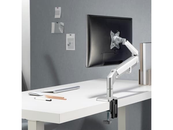 Ergo Office skrivebordsophæng skærm grå, med fjeder, 17"-32", 9 kg, ER-405G