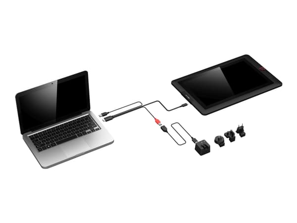 XP-PEN Artist 15.6 Pro - Digitaliserer m/ LCD display - 34.416 x 19.359 cm - 8 knapper - kablet - USB - svart