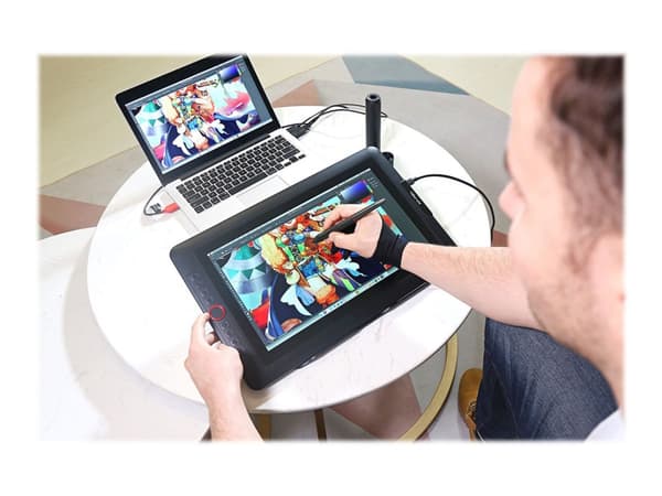 XP-PEN Artist 15.6 Pro - Digitaliserer m/ LCD display - 34.416 x 19.359 cm - 8 knapper - kablet - USB - svart