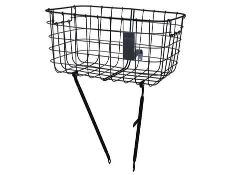 Basil Robin, Front, Sykkelkurv, Stål, Svart, 27 l, 10 kg