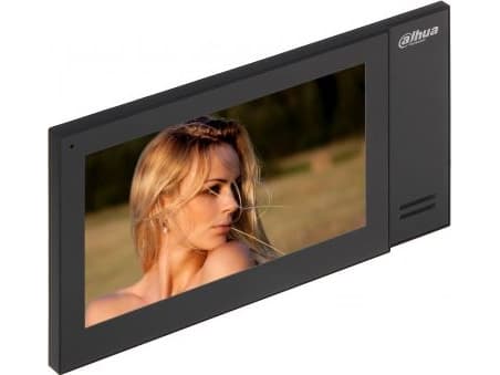 Dahua Technology VTH2421FB, 17,8 cm (7"), LCD, 1024 x 600 piksler, Kapasitiv, H.264, Sort