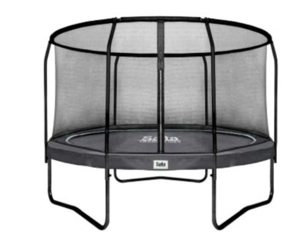 Salta 551-17 PBE, Trampoline over bakken, Rund, 100 kg, Safety net, Sort