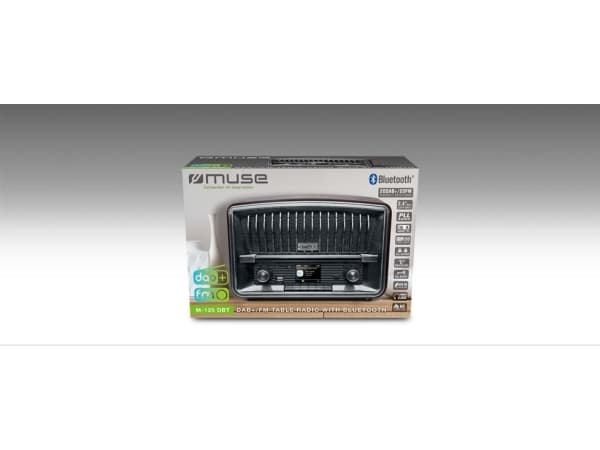 Muse M-135 DBT, Kannettava, DAB+, FM, PLL, Automaattinen skannaus, 10 W, TFT, 6,1 cm (2.4")