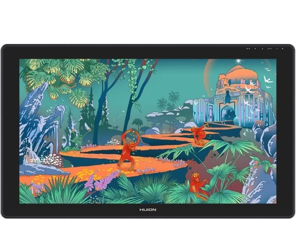 HUION Kamvas 24 -piirustuspöytä 5080 lpi 526,85 x 296,35 mm USB-C Musta