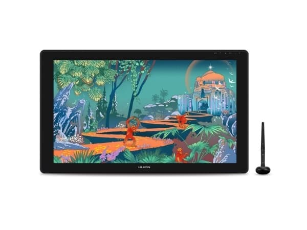 HUION Kamvas 24 -piirustuspöytä 5080 lpi 526,85 x 296,35 mm USB-C Musta