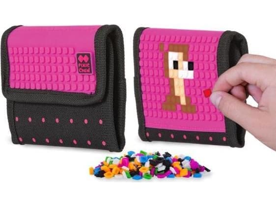 Pixie Crew Velcro wallet Dots with purple panel