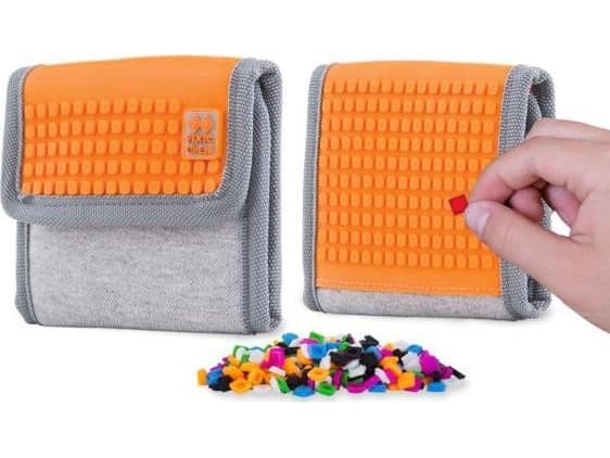 Pixie Crew Velcro wallet with orange panel
