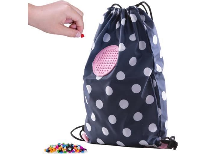 Pixie Crew School back bag Dots with pink panel