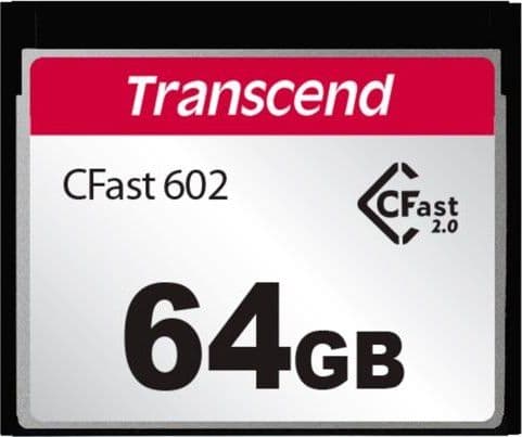 Transcend CFast 2.0 CFX602 - Flashminnekort - 64 GB - CFast 2.0