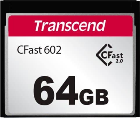 Transcend CFast 2.0 CFX602 - Flashminnekort - 64 GB - CFast 2.0