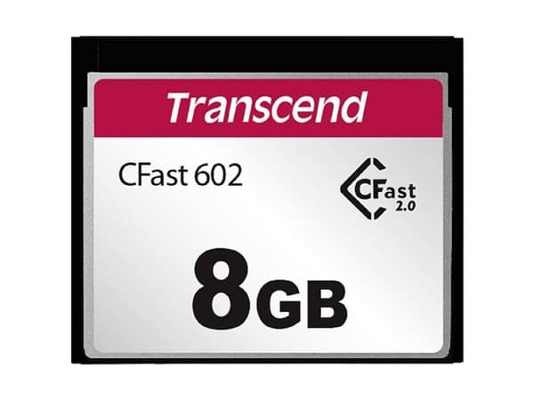 Transcend CFast 2.0 CFX602 - Flashminnekort - 8 GB - CFast 2.0