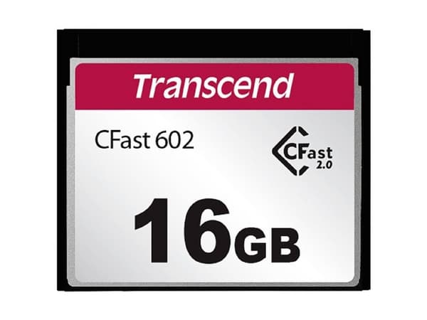 Transcend CFast 2.0 CFX602 - Flashminnekort - 16 GB - CFast 2.0