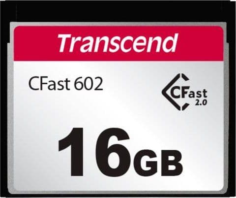 Transcend CFast 2.0 CFX602 - Flashminnekort - 16 GB - CFast 2.0