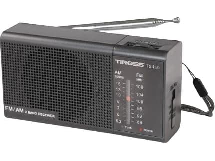 Radio Tiross TIROSS RADIO MINI PORTABLE ON BLACK BATTERIES TS-455CZ